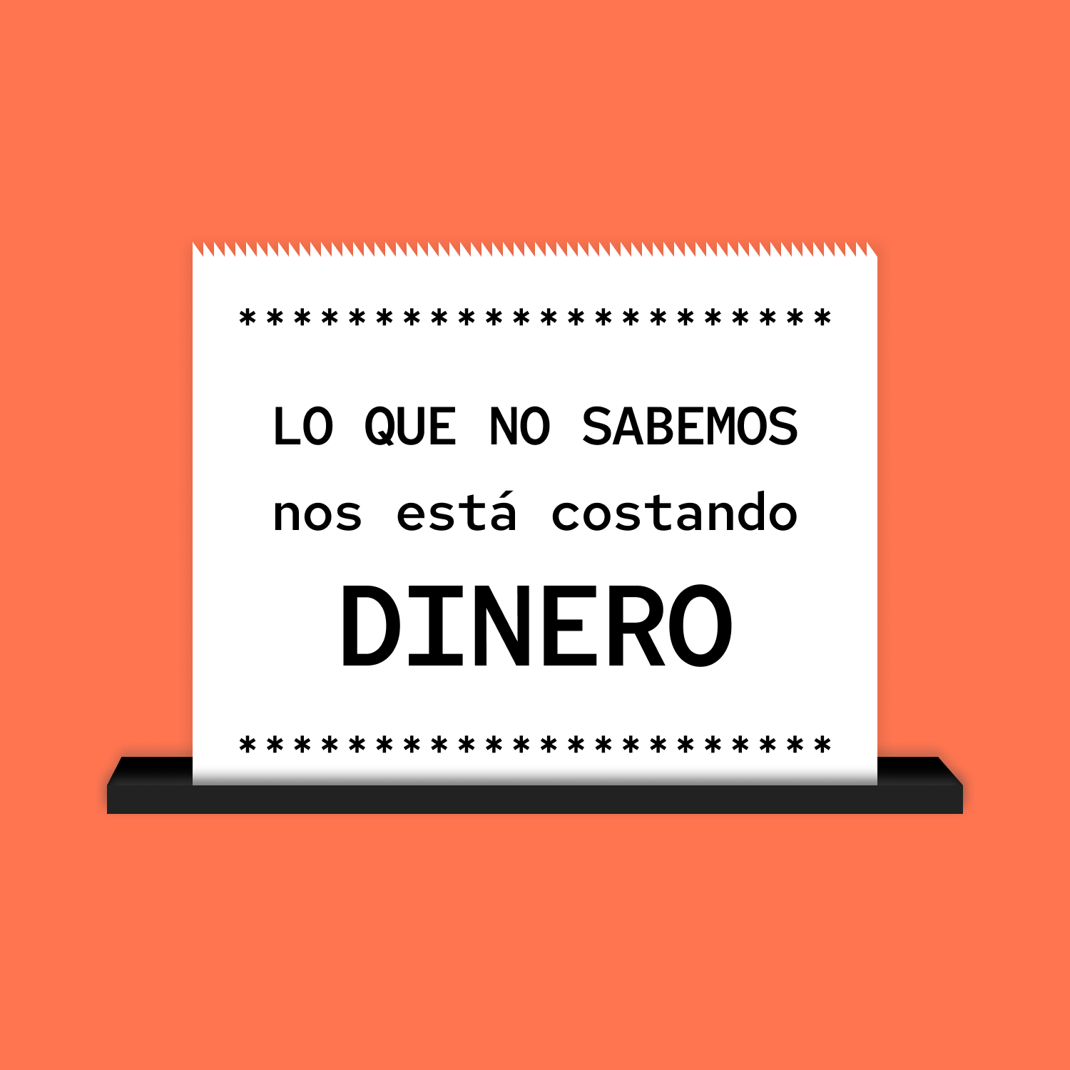 Lo que no sabemos nos cuesta millones, y no es una metáfora